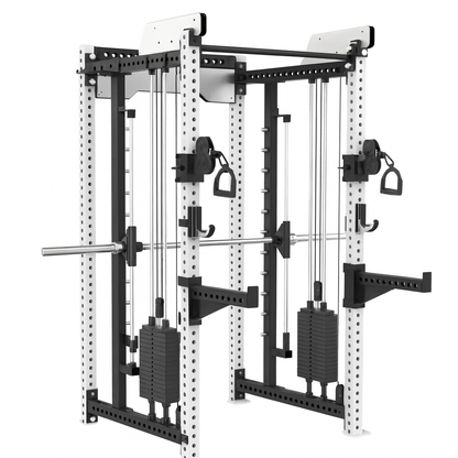 TitanForge Elite M9 Multi-Use Squat Rack with Dual Cable System